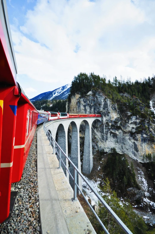 a very nice looking train on some tracks