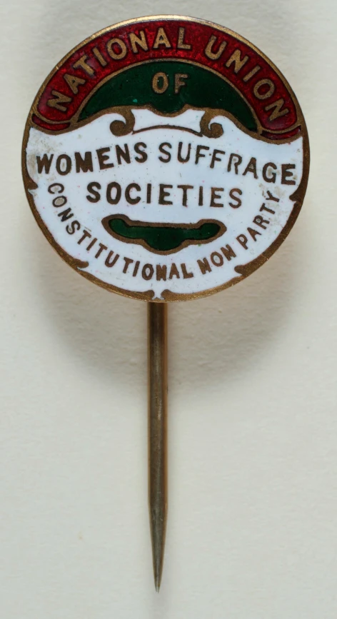 this pin has a women's suffface society symbol on it