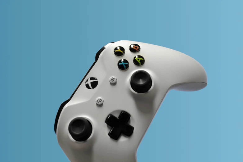 a closeup view of a white xbox wireless controller