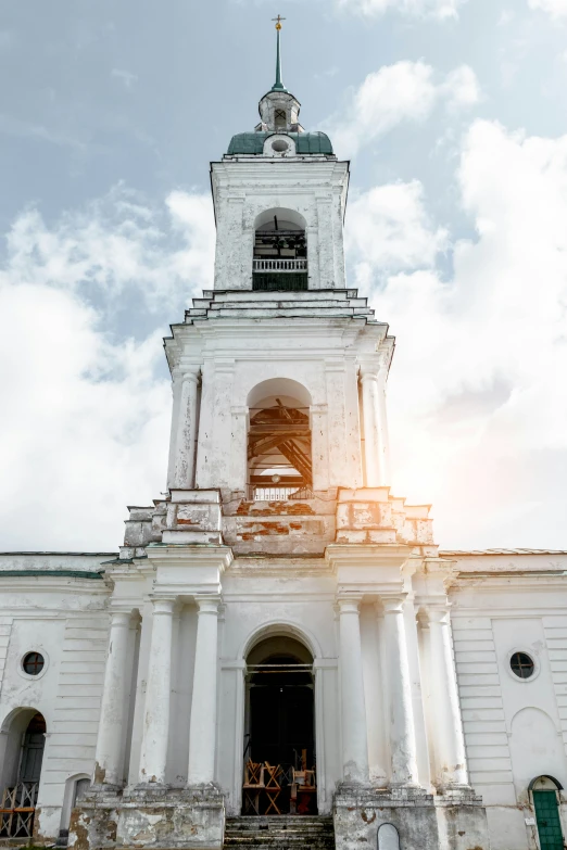 a tall tower with a clock at the top