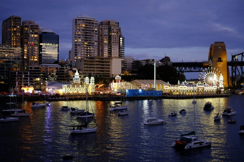 the cityscape is decorated in a christmas theme