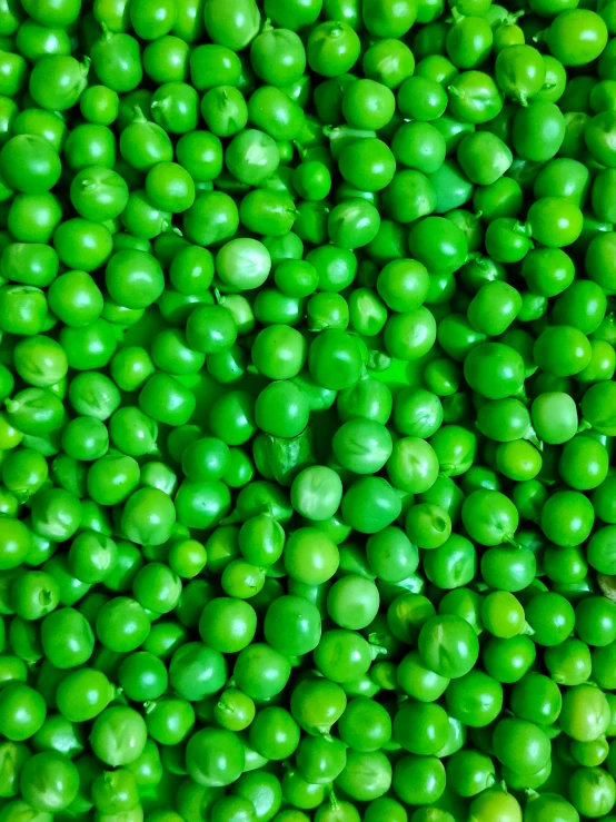 green peas are piled high and very vint