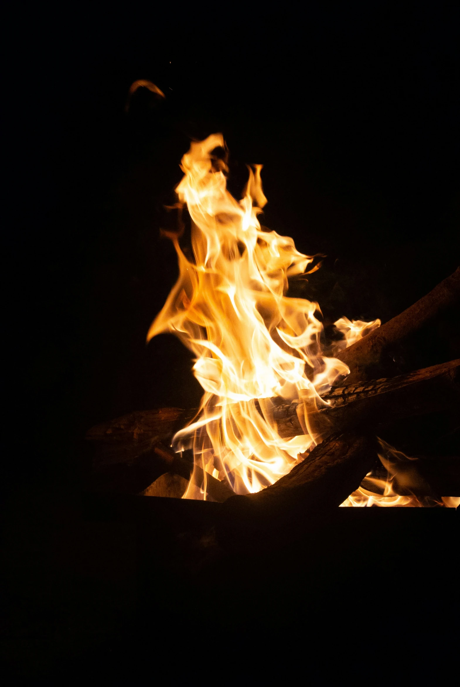 a close up of fire in a stove