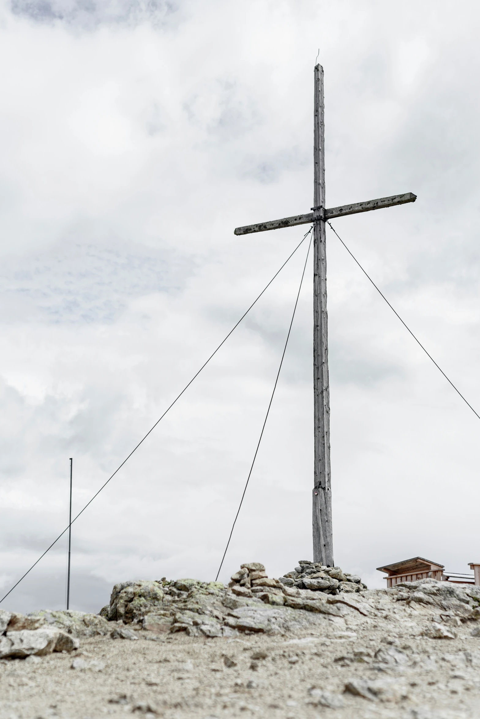 an image of the cross on the mountain