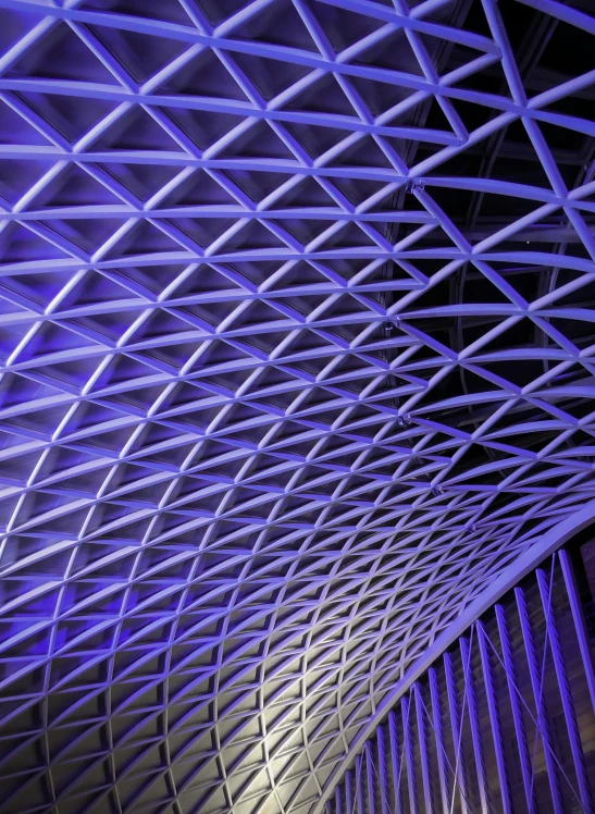 an intricate ceiling in the station