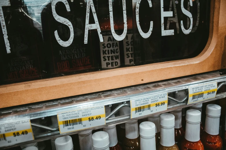 closeup of spices sitting on a shelf