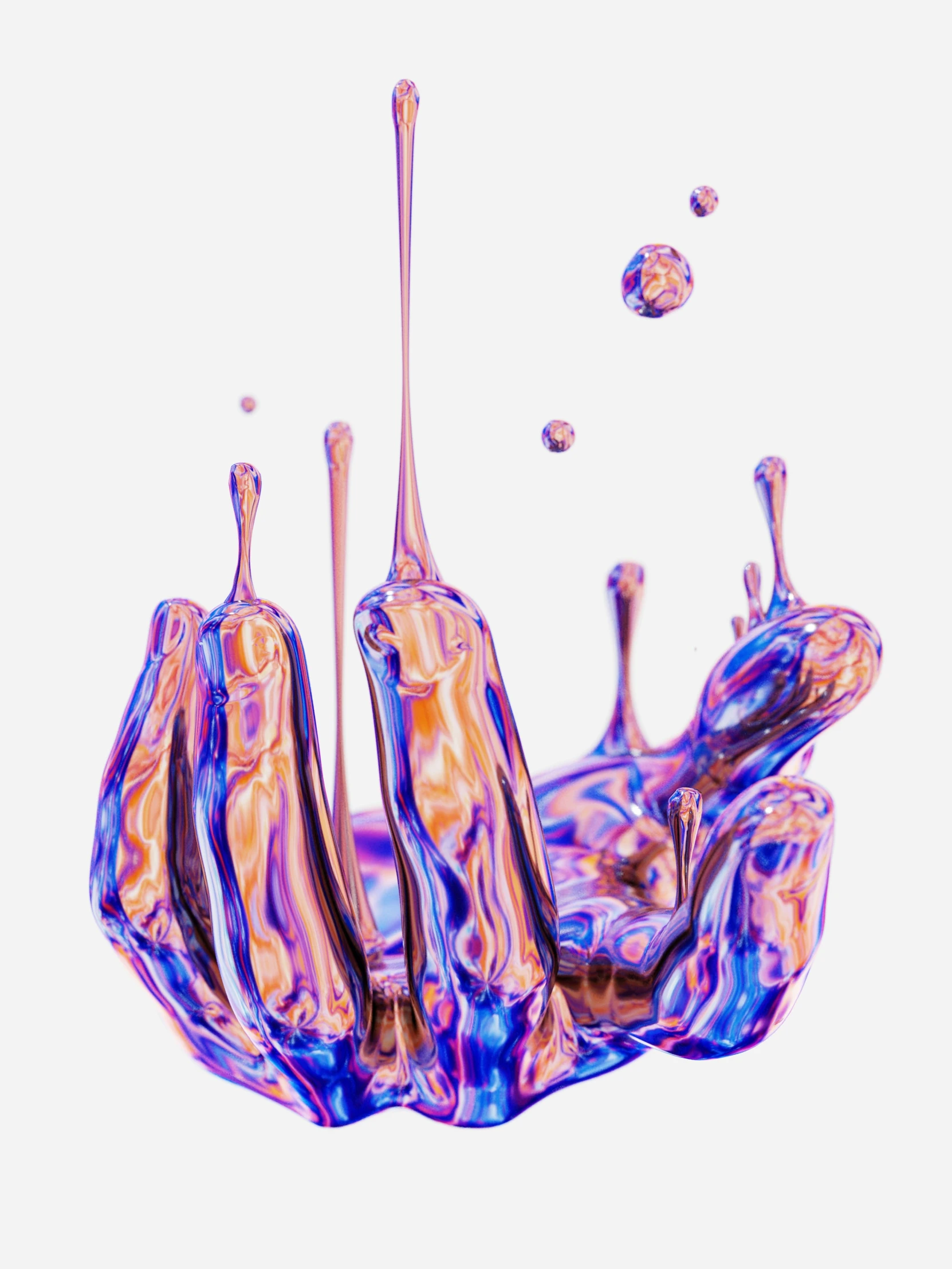 an object appears to be made up of a liquid