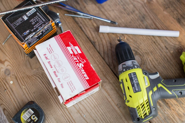 several tools are laying on the floor with their tags