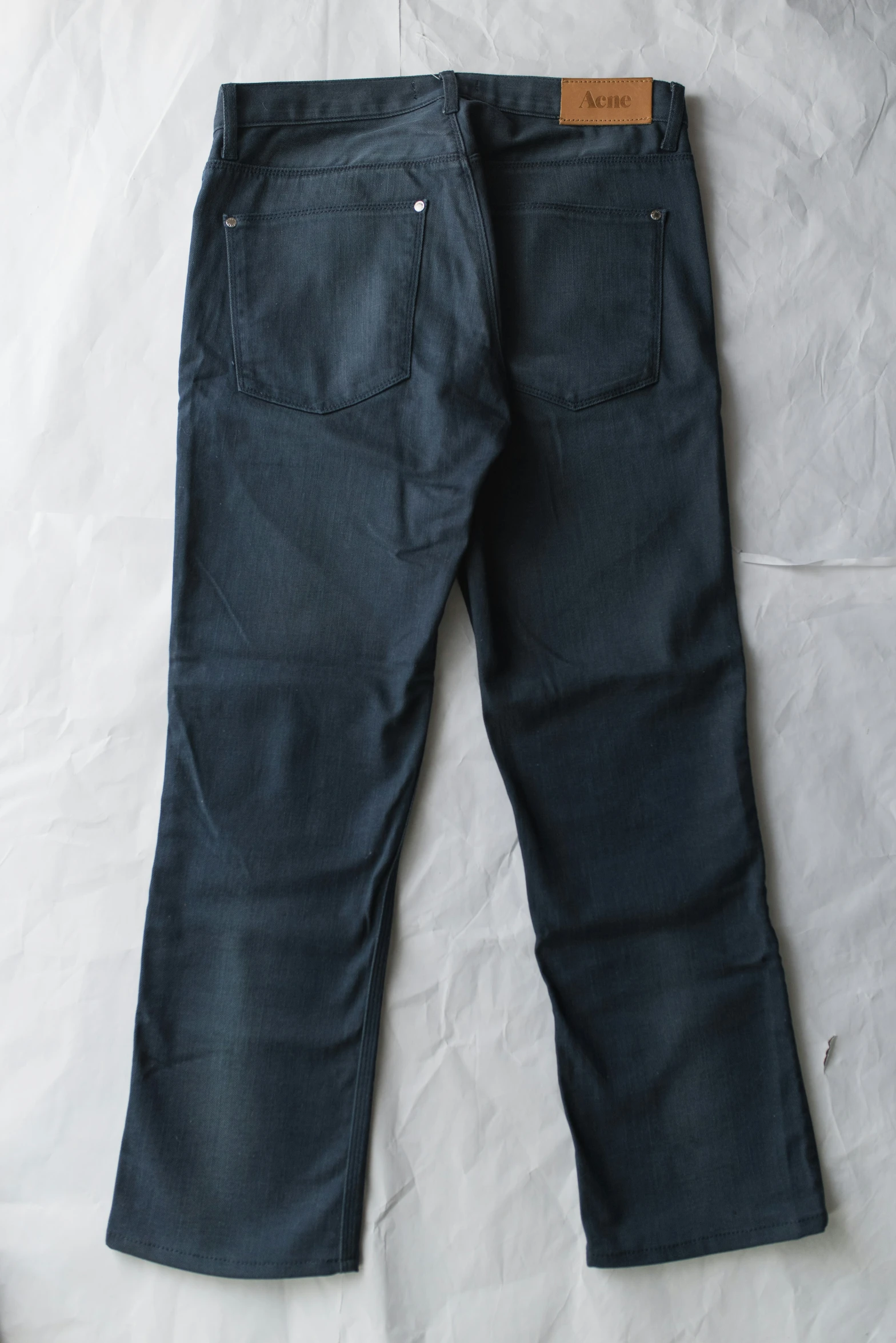 an item on the white background that looks like jeans