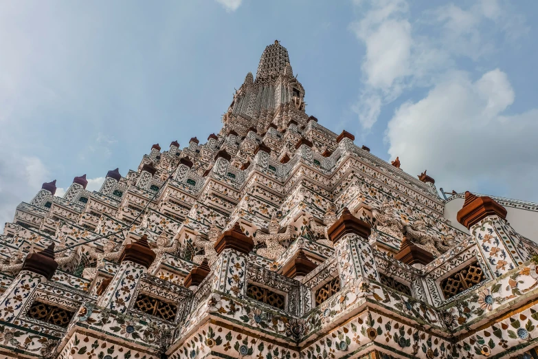 a large elaborate building made of tiled marble