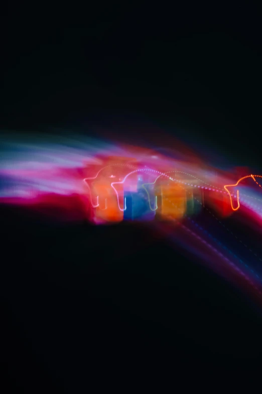 an image of a colorful light tunnel