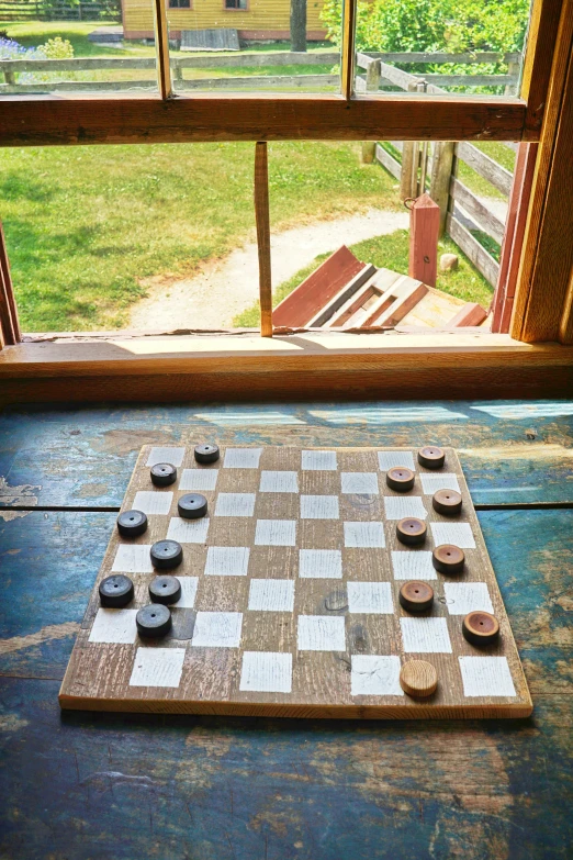 a close up of a chess set on a table