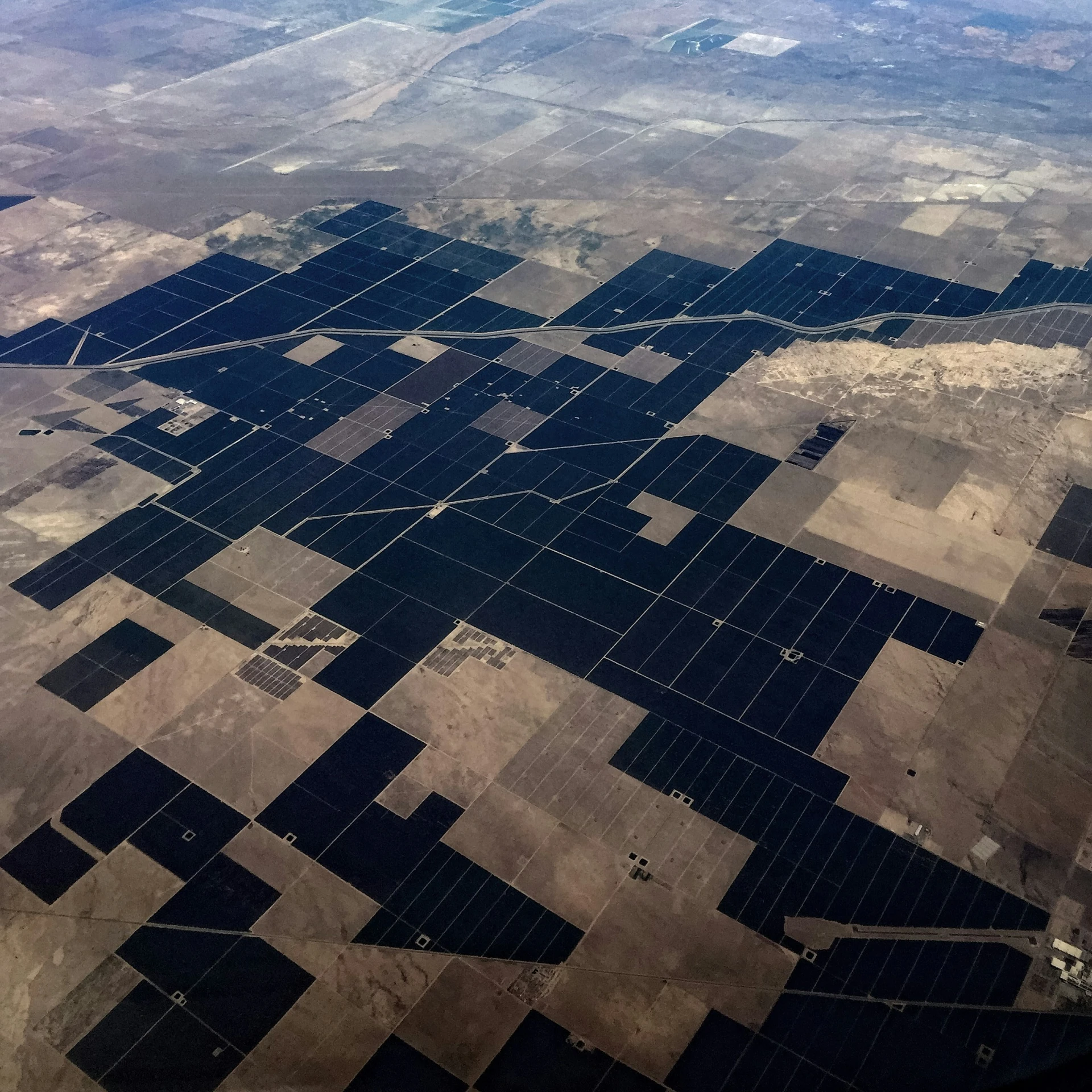 an aerial s of a city seen from a plane