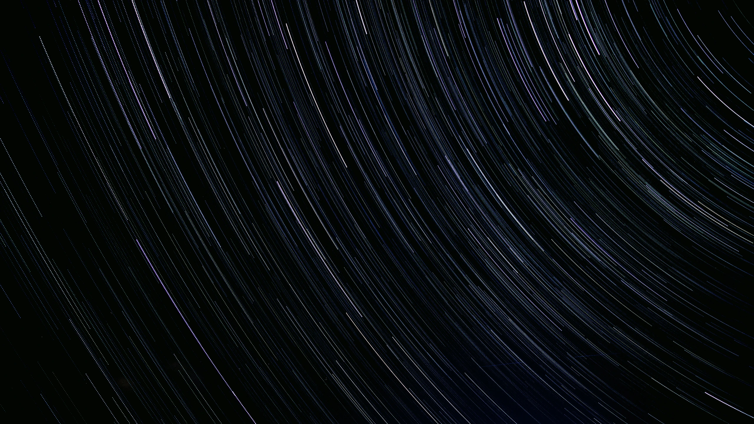 star trails across the night sky