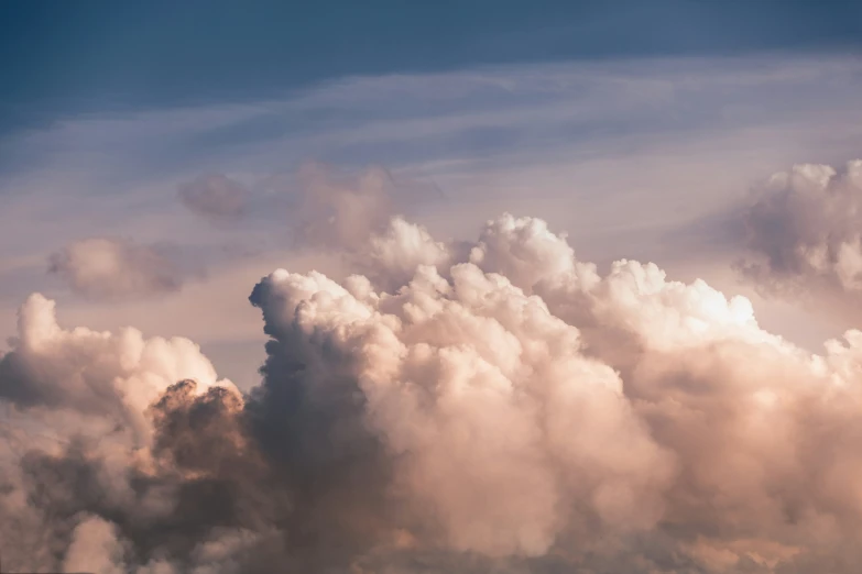 a huge bunch of clouds are in the sky