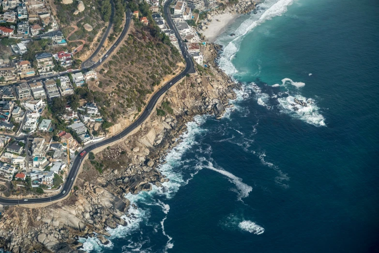 a big body of water next to the ocean