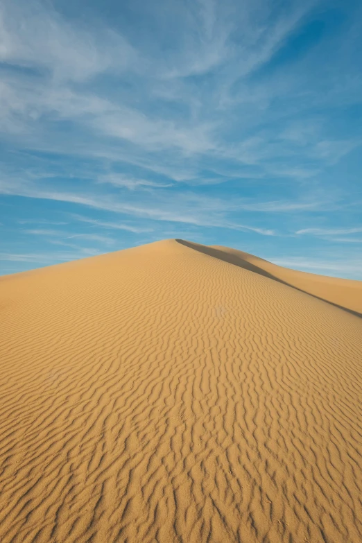 sand dunes on the ground and clouds in the sky