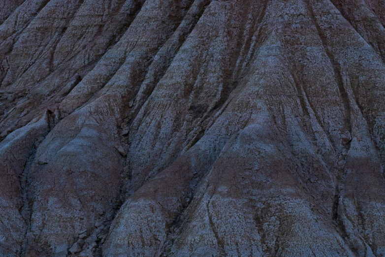 an aerial view of the top part of an abstracted rock formation