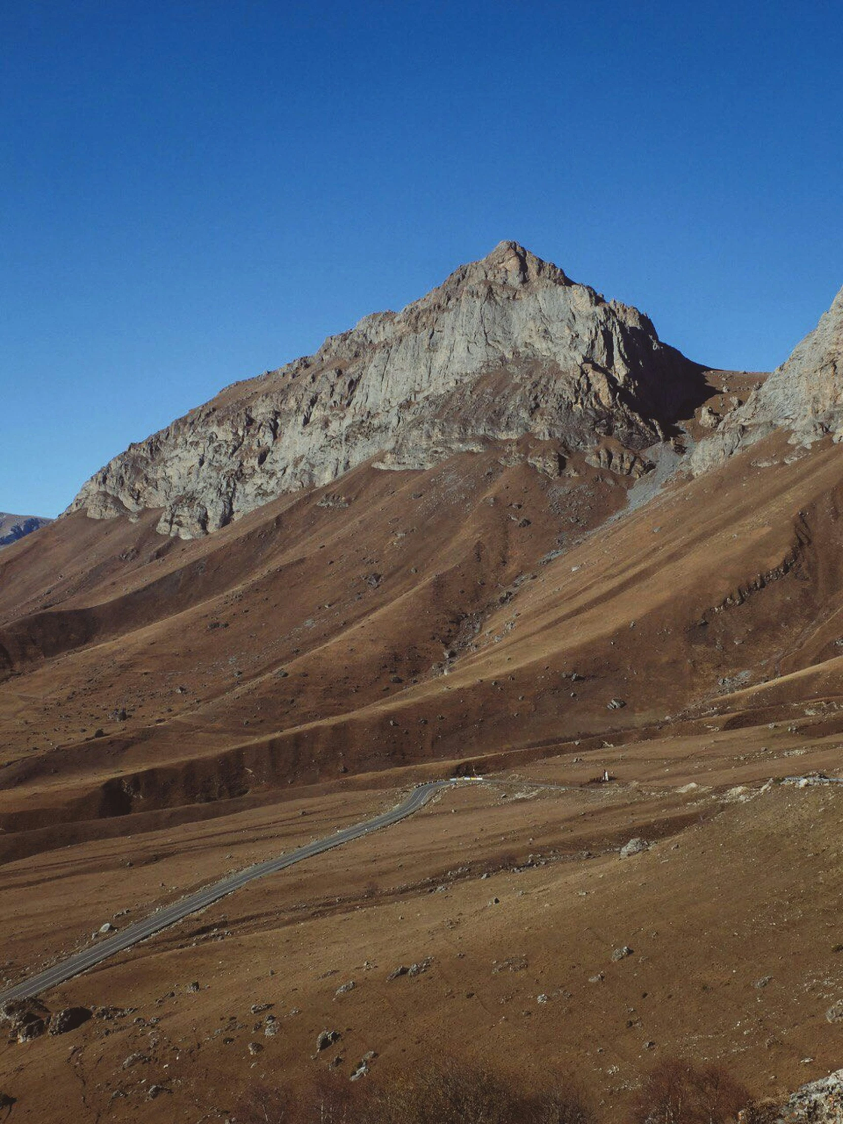 view of the mountainous terrain in the day