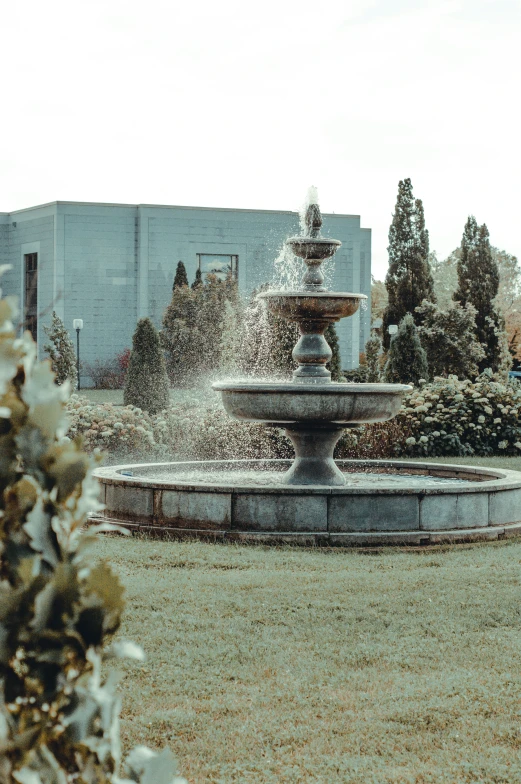 an image of water coming out from the fountain