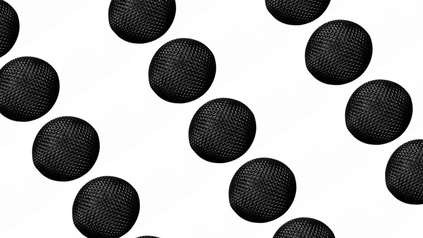 the black and white background of many circles