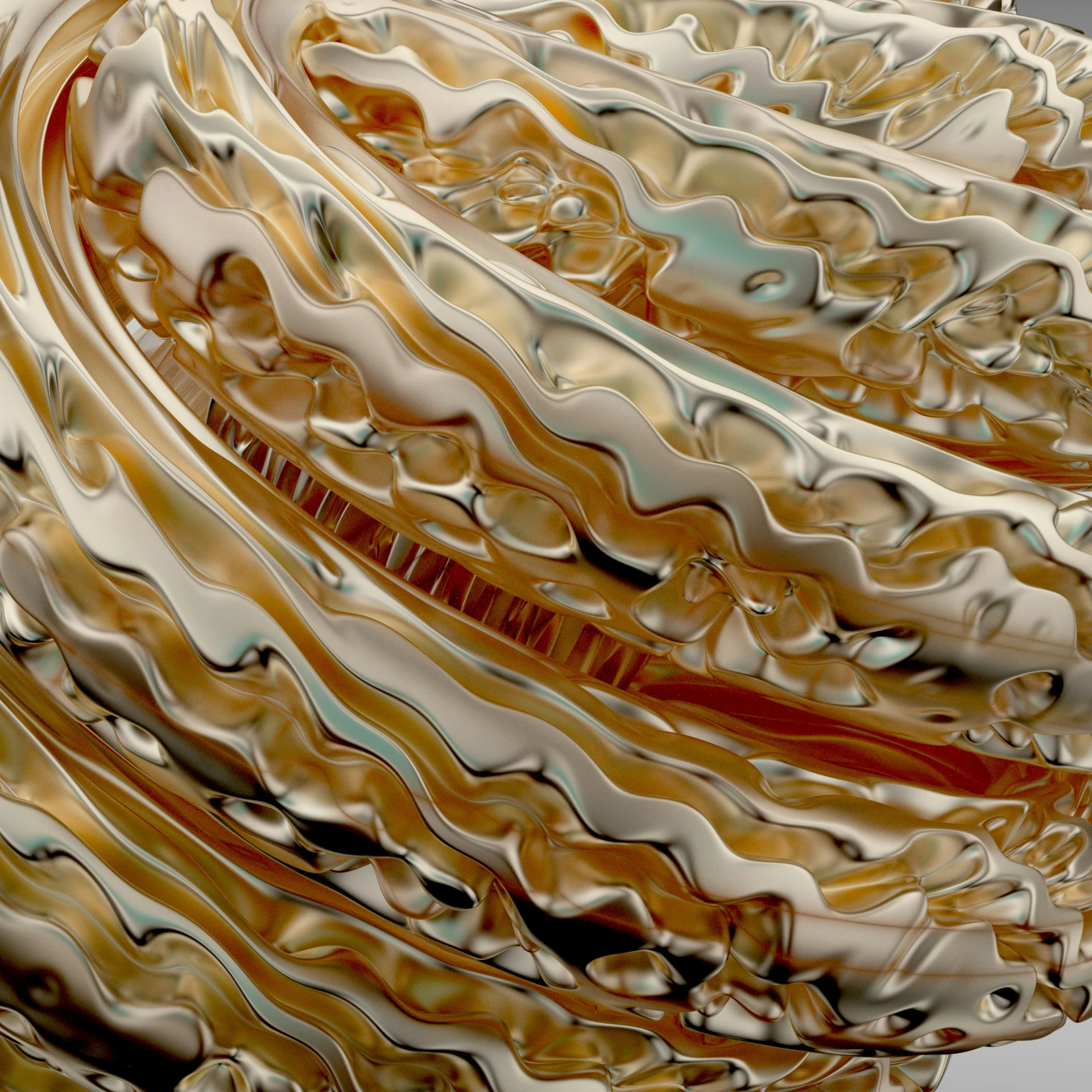 the glass is showing off a swirling pattern