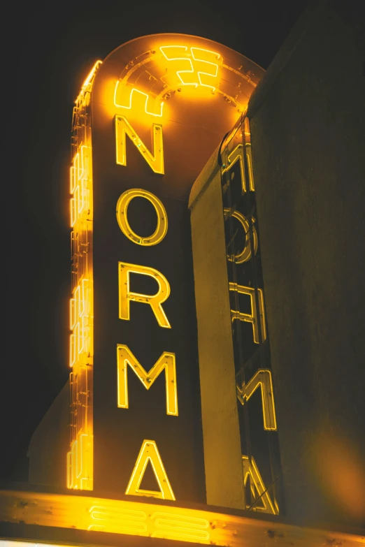 a theater sign that reads prom written on it