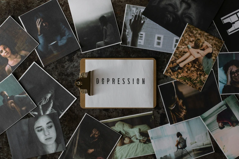 many different old pos with the word depression