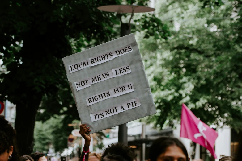 a protest sign reading, regarding a civil power