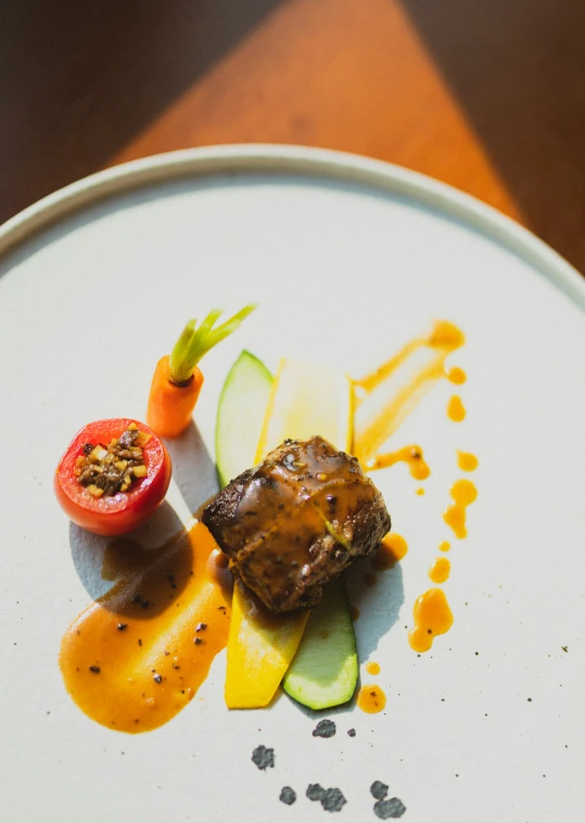 a plate of food with a variety of vegetables