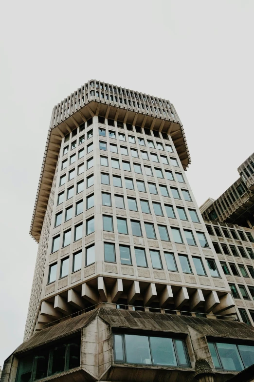 a building with many windows on top of it