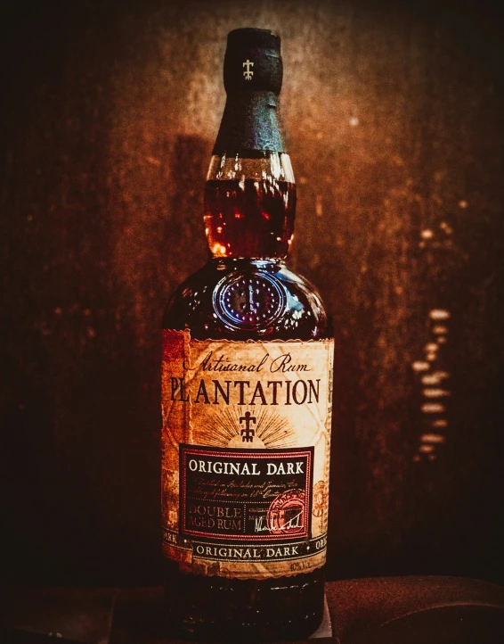 a bottle of plantation single grain bourbon