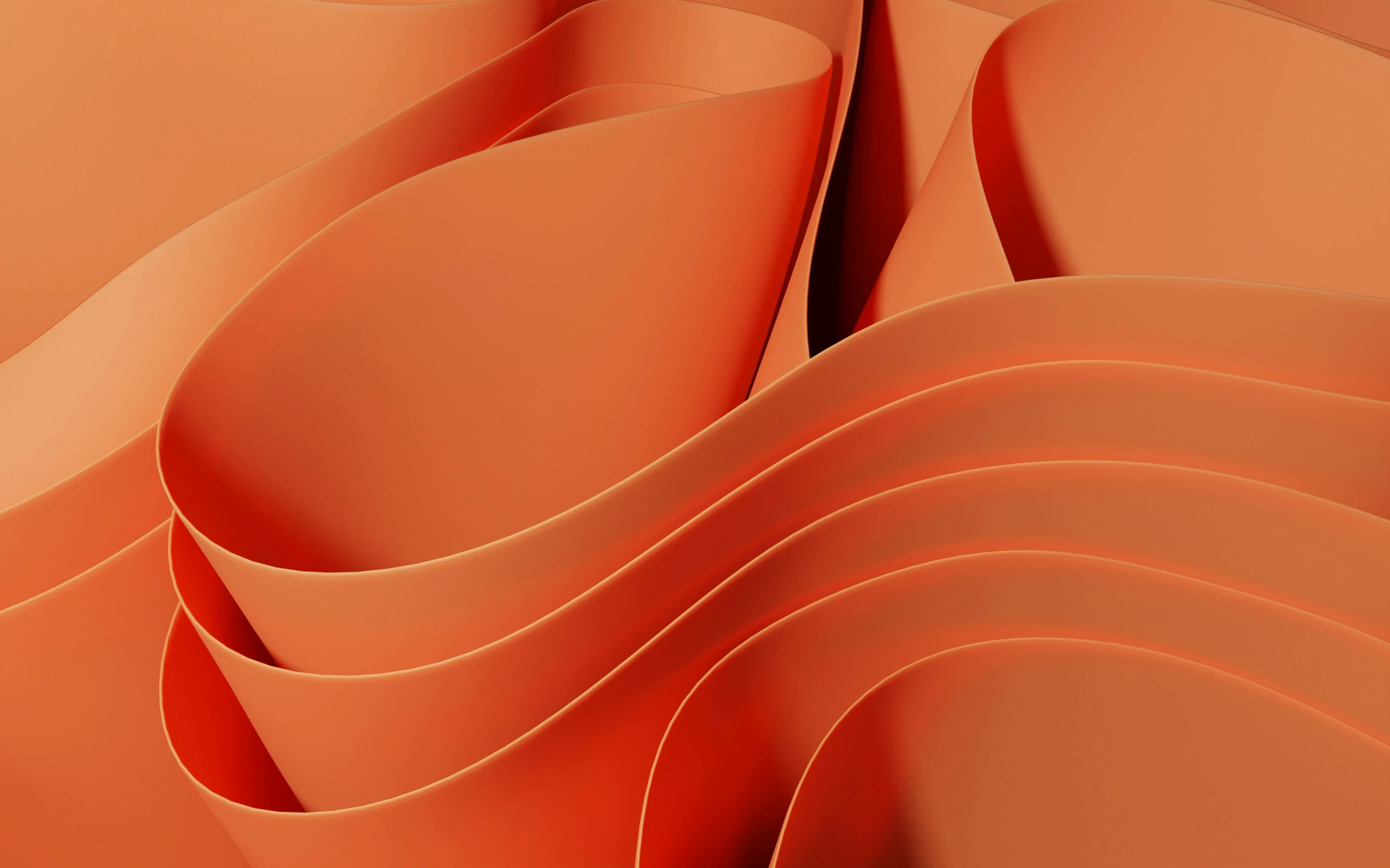 some orange paper in different shapes