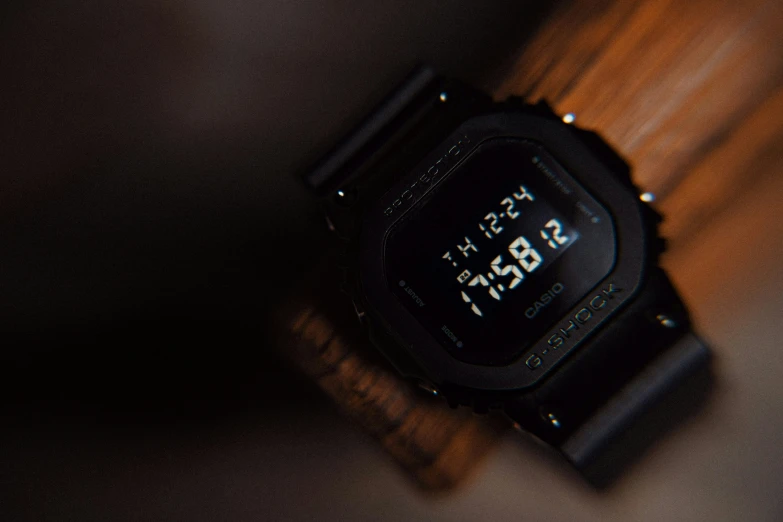 a digital wrist watch that is displaying time