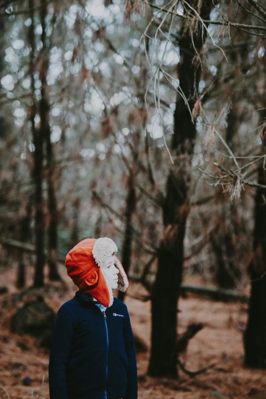 an image of a person with a red hat