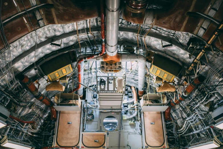 an aerial s of the interior of an assembly factory