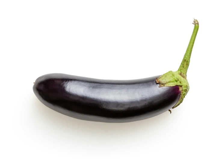 an eggplant, the fruit is shown from above