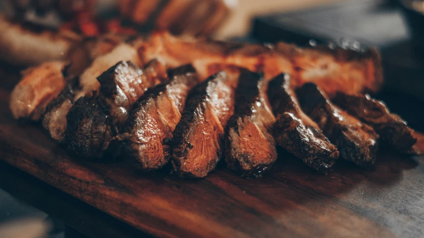 a picture of a piece of meat on a table