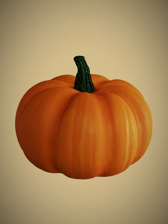 a big pumpkin on a light colored background