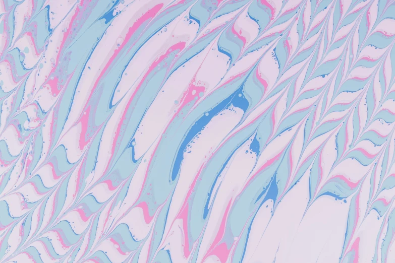 a large pattern of blue and pink with some blue lines