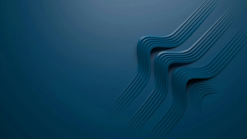 the background is dark blue and has wavy lines