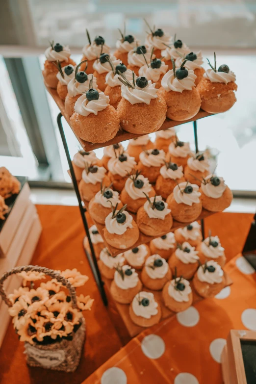 a number of desserts with toppings on small serving trays