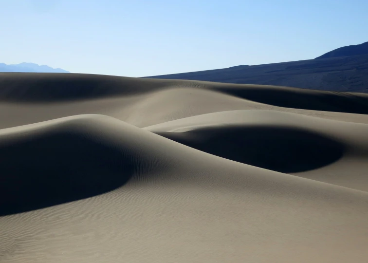 a couple of very long lines of sand