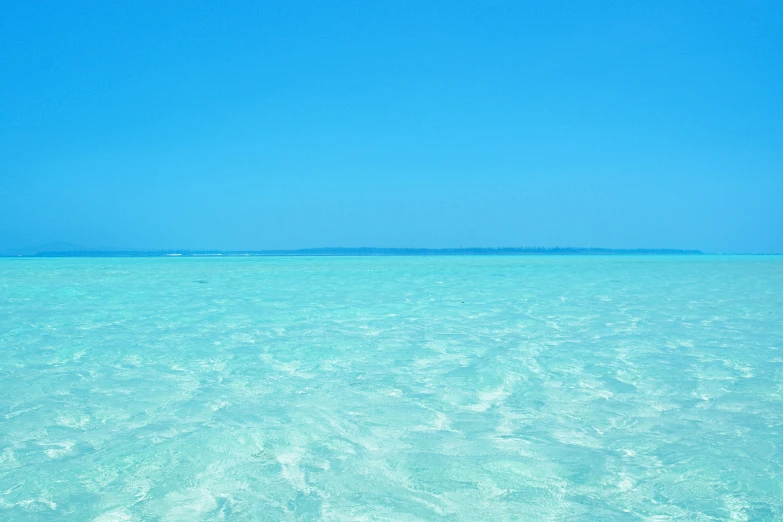 water and sky in an open, empty expanse