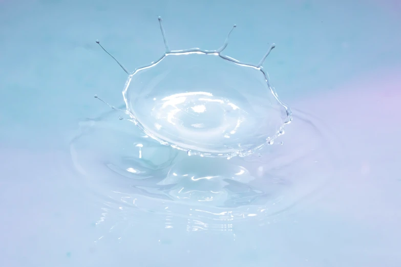 a very big bowl filled with clear liquid