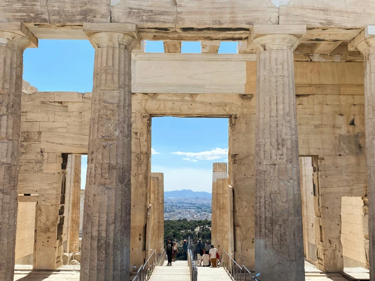 the entrance to the temple in epheson in greece