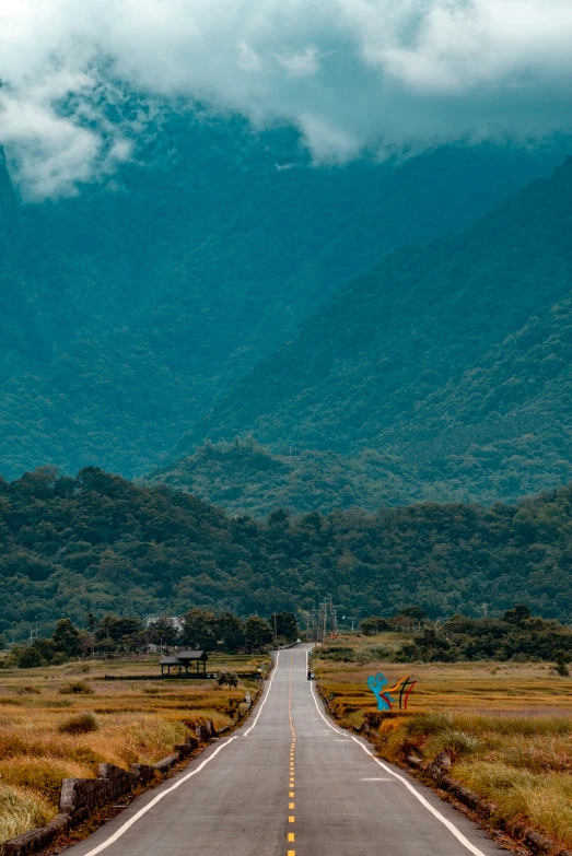 this is a highway going to the mountains