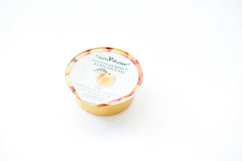 an orange and red plaid cupcake container