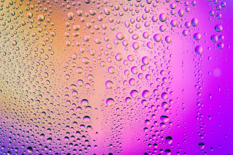 close up water droplets on the glass surface