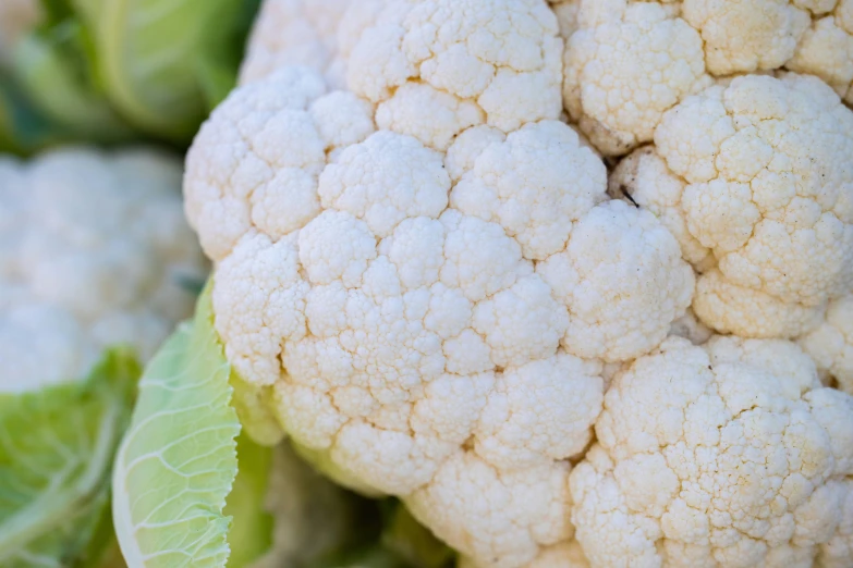 a cauliflower is full of many small white ones